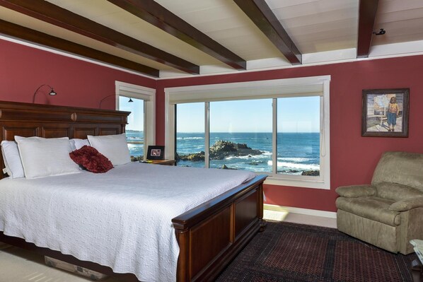 Master Bedroom Has Views, Sonos Sound System, Deck, Luxury  Bath. 
Photo Ron Bird 