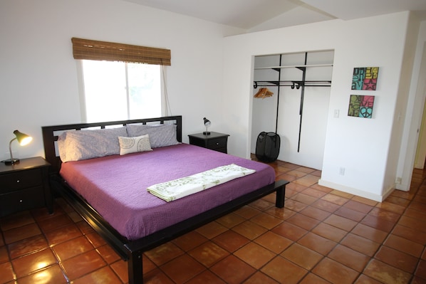 One of 3 very spacious bedrooms with king size bed.