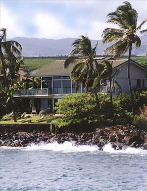VIEW OF THE HOUSE FROM THE OCEAN