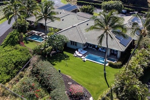 Villa with huge backyard for the kids to play.