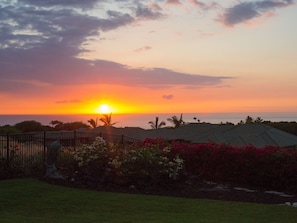 One of many beautiful sunsets seen from the lanai.