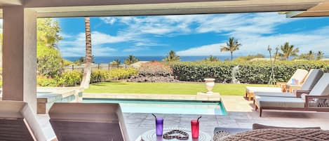 Time to relax by the pool while you watch the kids.