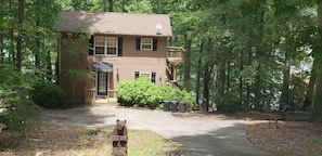 House from road, parking for 4 cars.