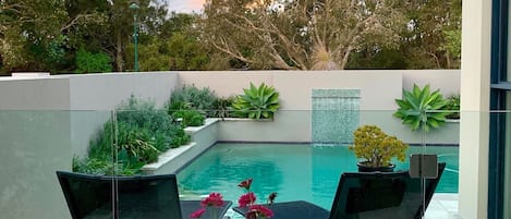 Poolside lounging 