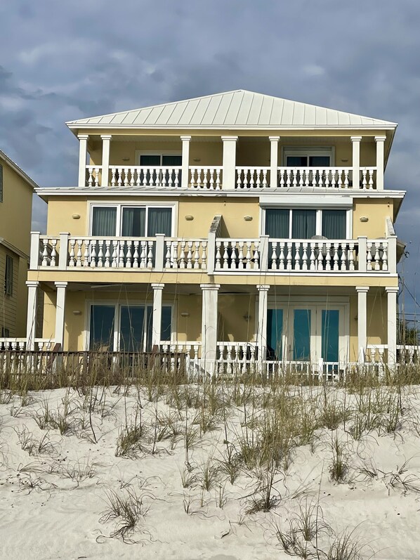 VIEW OF HOUSE FROM THE BEACH
