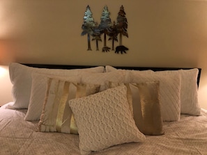 Master bedroom with comfy, cozy UGG linens