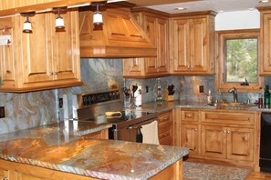 The kitchen is fully stocked with all the tools you will need for cooking.  