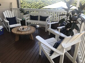 Outdoor seating ~ relax and enjoy the serenity