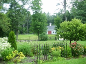 View overlooking the garden toward the Far Barn