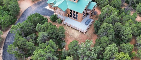 Zion Cabin aerial view