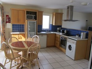 Kitchen and dining area