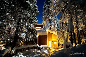 Robin's Nest at night after lots of snow  Picture courtesy of Dominique Karg