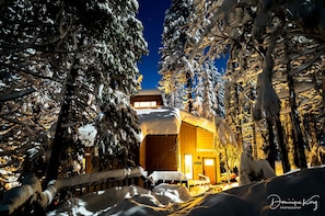 Robin's Nest at night after lots of snow  Picture courtesy of Dominique Karg