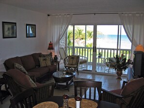 Large, elegantly furnished living room