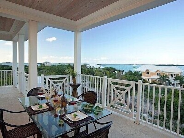 Dining Balcony looking towards the sea