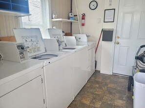 On site coin op laundry room