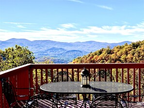 Dine outdoors and enjoy the view from main deck.
