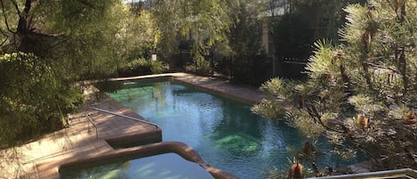 Gorgeous pool (including toddler's wading pool) in complex for guest use.