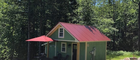 House View - The Sugarbush Tiny House resides on 3.2 acres of wooded forest.