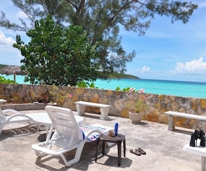 View from seaside terrace towards Highpoint peninsula. Great for morning coffee