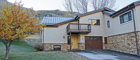 Exterior of this corner unit townhome