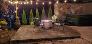 patio and fire pit