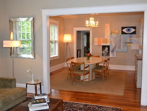 The main dining area of the house