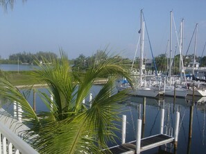 Boat activity on the harbor.