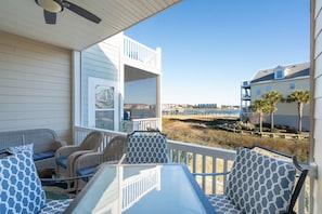 Enjoy your morning coffee or tea with a beautiful marsh views.