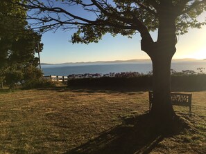 View from the front yard overlooking to Bruny Island 