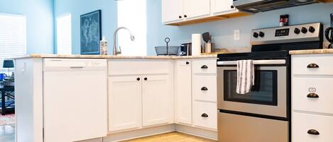 full kitchen with new appliances