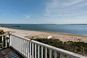 Bayside Cottage — bayfront balcony, off of themaster bedroom