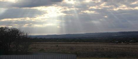 View of sunrise from the deck (Autumn)