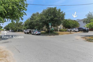 Beach Access is just around the corner from the home. 400 ft distance.
