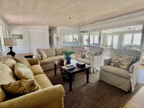 Living room with open floor plan