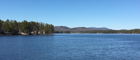 Spectacular water and mountain view from the cottage

