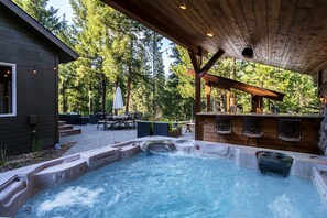 Private Covered Hot Tub