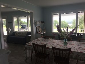 view to lake from living/dining