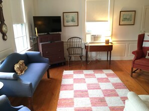 Living room with new HD TV and WiFi.