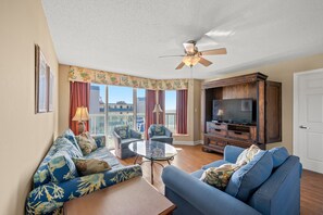 Enjoy the view from your ocean view balcony.