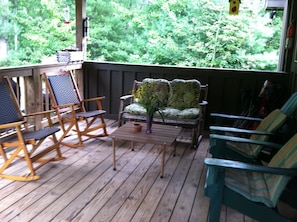 Front porch seating area