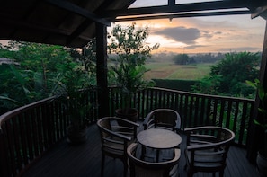 Upstairs Verandah with view