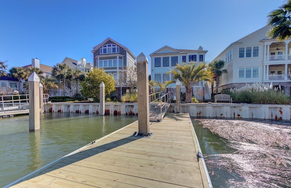 View of your vacation home from the waterway.