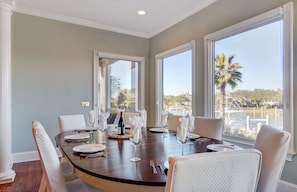 Dining area to enjoy your catch of the day.
