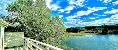 Mill Pond, in September, as viewed from our deck.