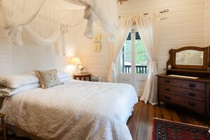 Bedroom two mirrors bedroom one and is packed with antique charm and comfort. 