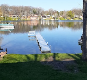 New Dock with Fishing Bench and Solar Lights for evening fishing