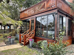 Photo of newly enclosed bottom deck