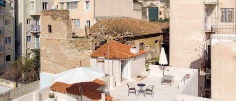 View of Acropolis from the private roof terrace