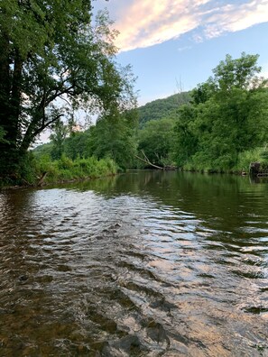 2,000 foot of waterfront in cabin’s backyard